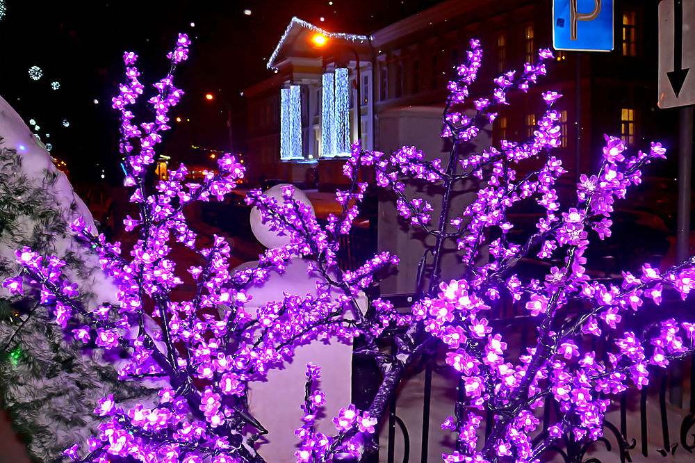 Кострома погрузилась в мерцание новогодних огней