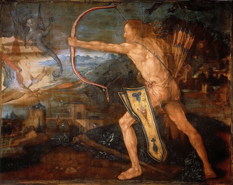Альбрехт Дюрер. Геракл и стимфалийские птицы (фрагмент). 1500