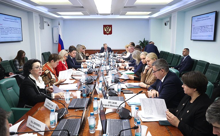 Заседание Комитета Совета Федерации по социальной политике