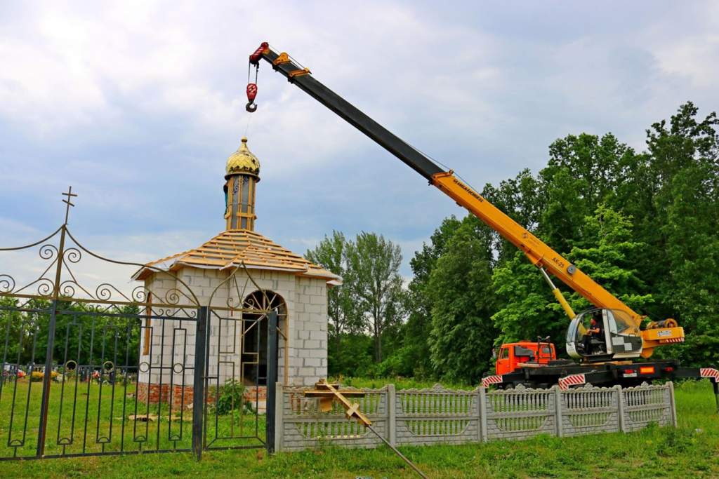 В Курской области строят часовню в поселке Рудавском