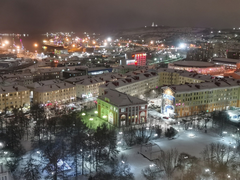 Полярная ночь, Мурманск