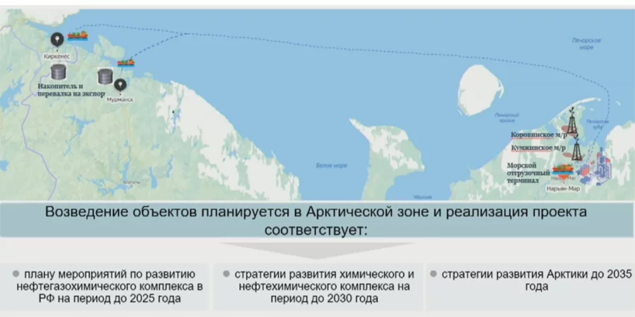 РусХим прорабатывает вопросы, связанные с технологиями и логистикой метанольного проекта на базе Кумжинского и Коровинского месторождений