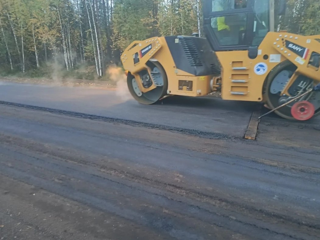В Удорском районе ремонтируют дорогу