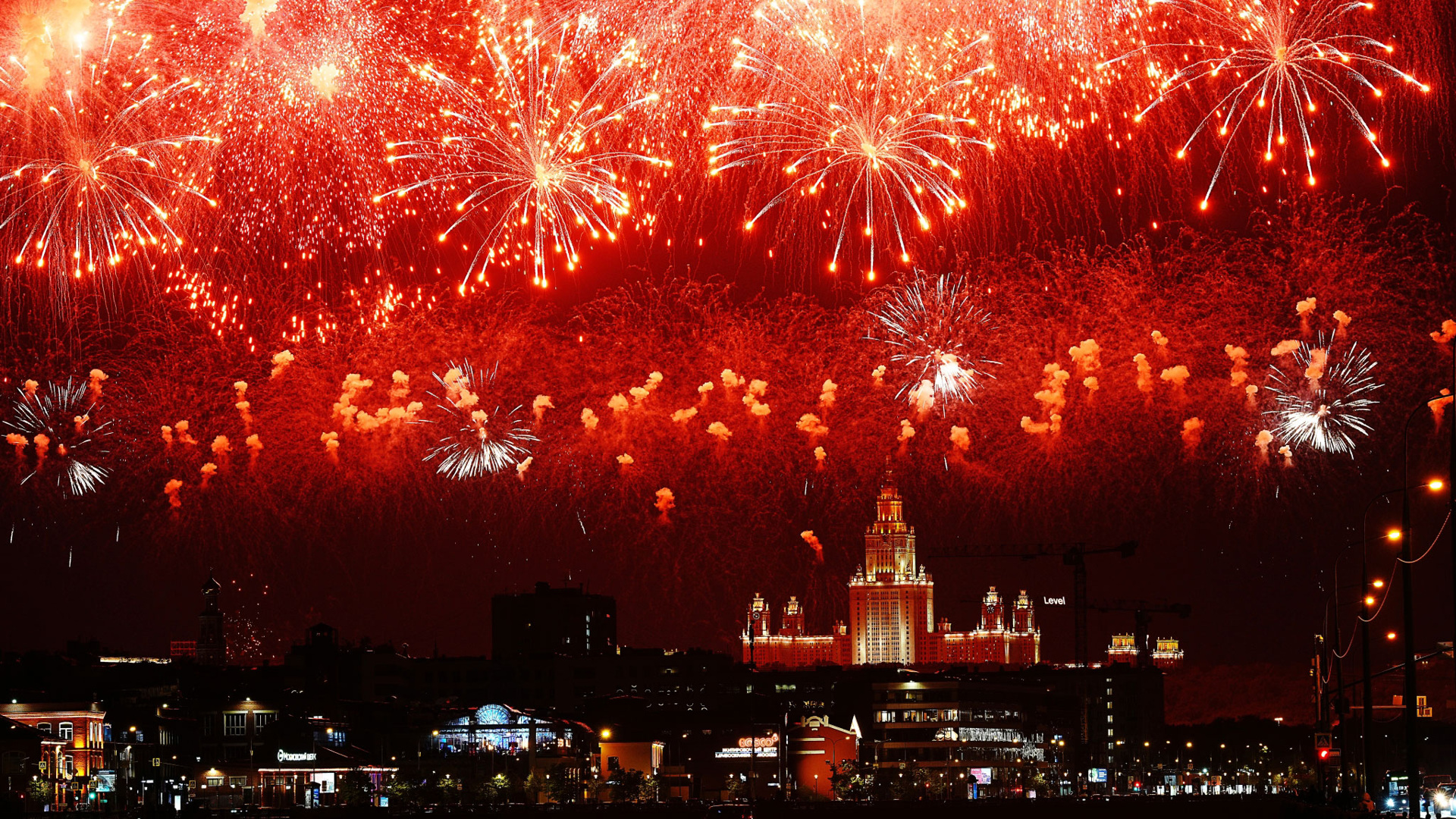 Картинка салют над москвой