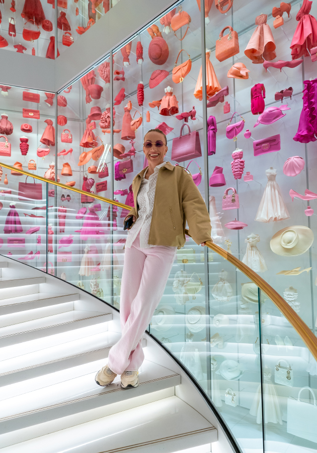 Светлана Кузнецова в музее Dior