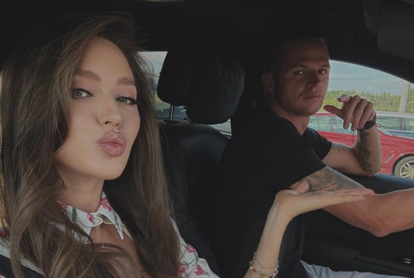 Футболист Дмитрий Тарасов с женой Анастаисей Костенко