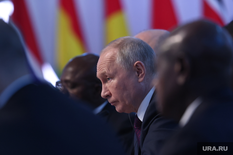 Владимир Путин на пленарной сессии форума Россия-Африка, владимир путин