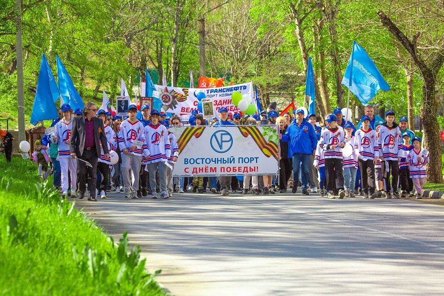 Фото: пресс-служба АО «Восточный Порт» | «Восточный Порт» отпраздновал День Победы
