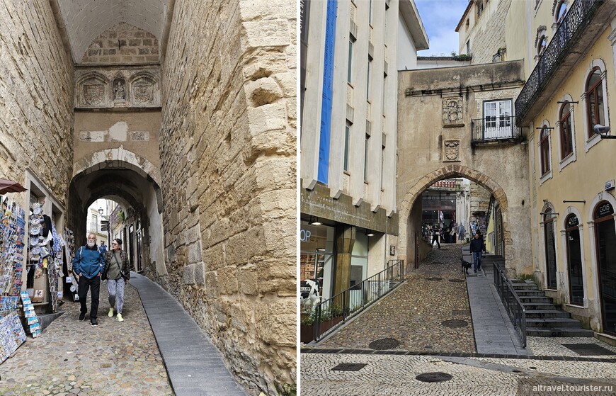 Арки-ворота, ведущие в Верхний город. Слева - арка Альмедина.