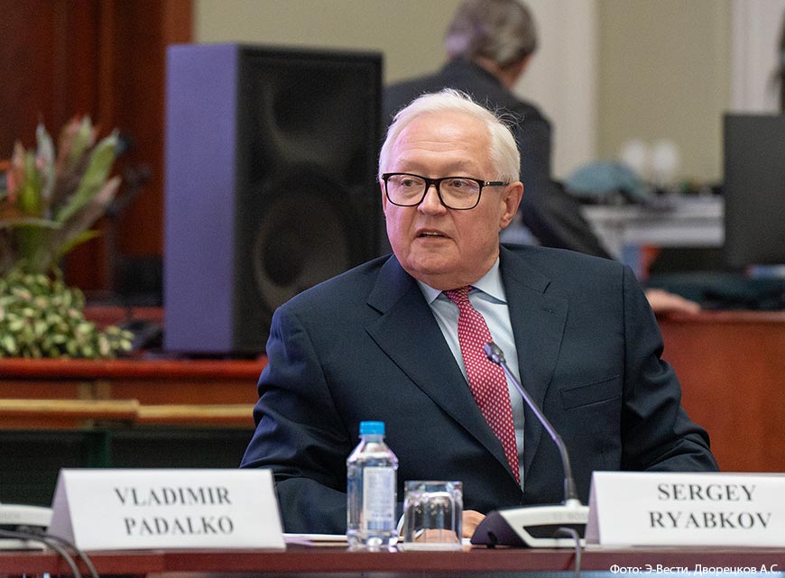 замминистра Сергей Рябков