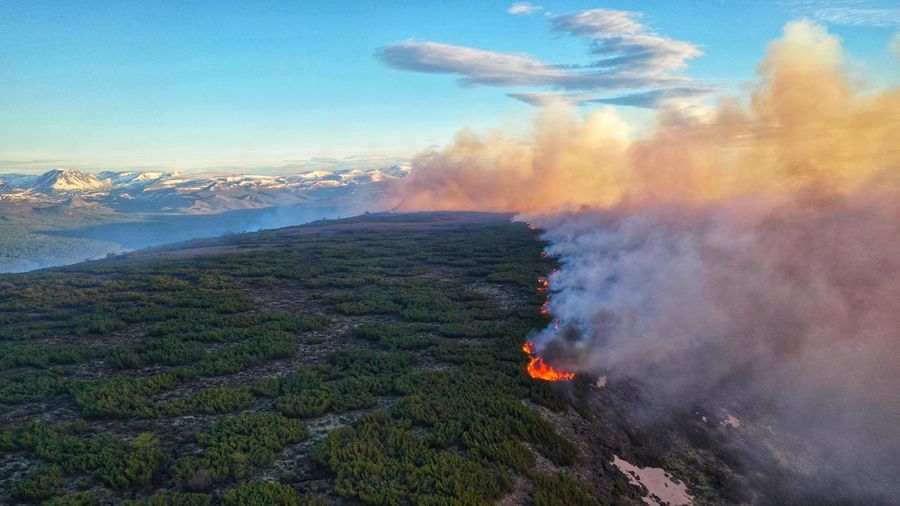 Пожары на Камчатке могут начаться раньше из-за малого снега. Фото © ГУ МЧС РФ по Камчатскому краю.