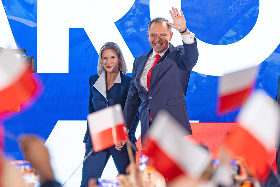 Кароль Навроцкий с женой Мартой