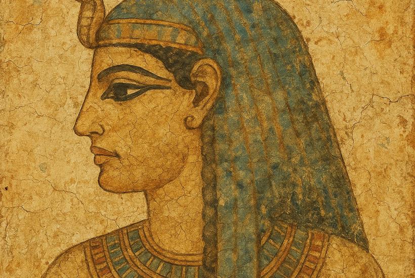 Клеопатра египетская фреска (ИИ)