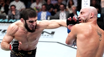 Чемпионы UFC Ислам Махачев и Александер Волкановски