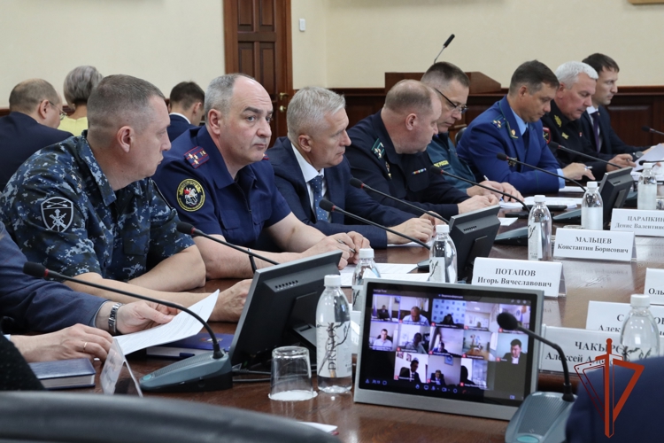Начальник Управления Росгвардии по Республике Алтай принял участие в заседании по обеспечению правопорядка в регионе