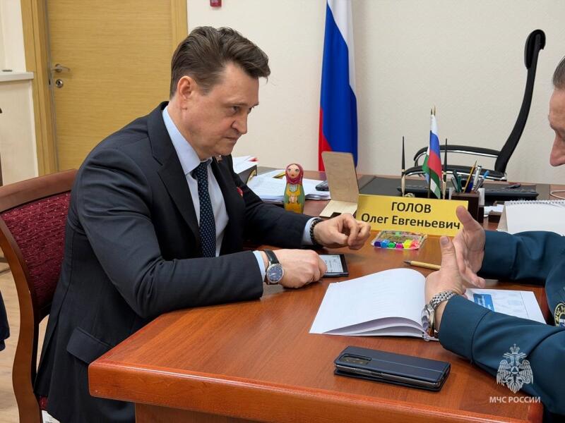 Рабочая встреча начальника Главного управления Владимира Горина и Сенатора Совета Федерации Федерального Собрания Р.Ф. Олега Голова