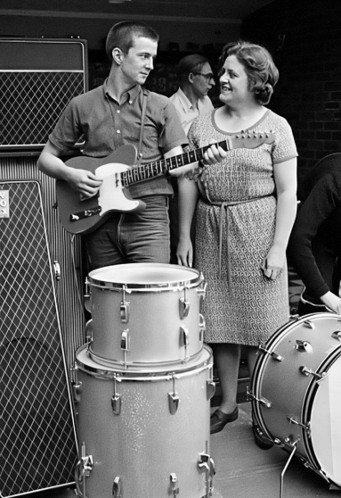 Eric Clapton with his mom in 1964