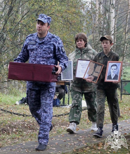 Росгвардеец принял участие в перезахоронение погибшего в годы Великой Отечественной войны красноармейца