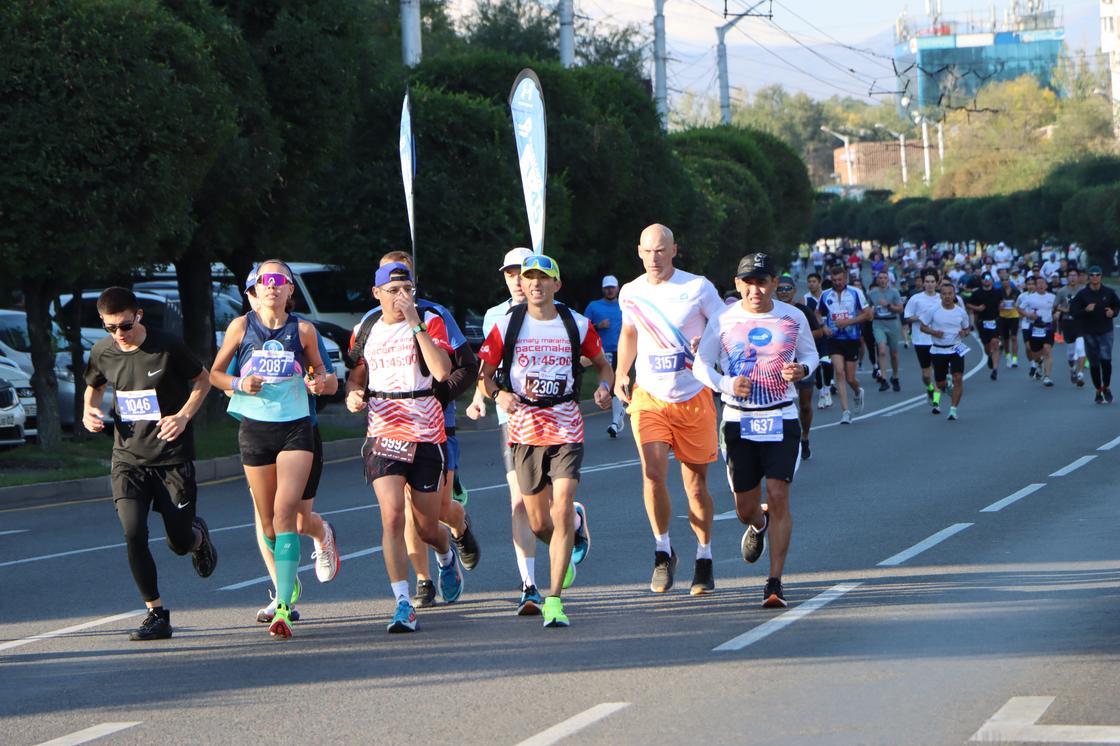 Алматы марафон 2024. Almaty Marathon transparent.