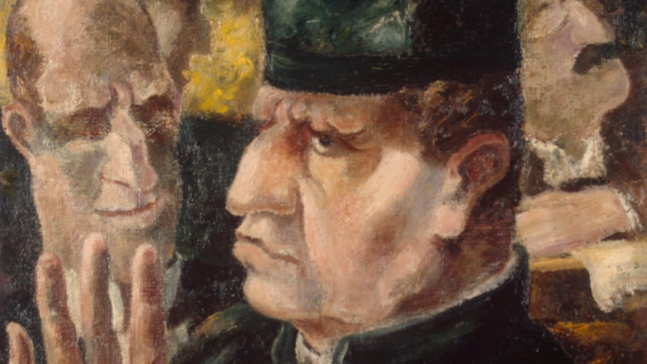 Аликс Ив. Сцена в суде (фрагмент). 1928