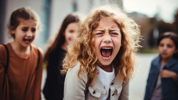 Русскую девочку поставили на колени и заставили извиняться: Теперь плачет и её обидчица