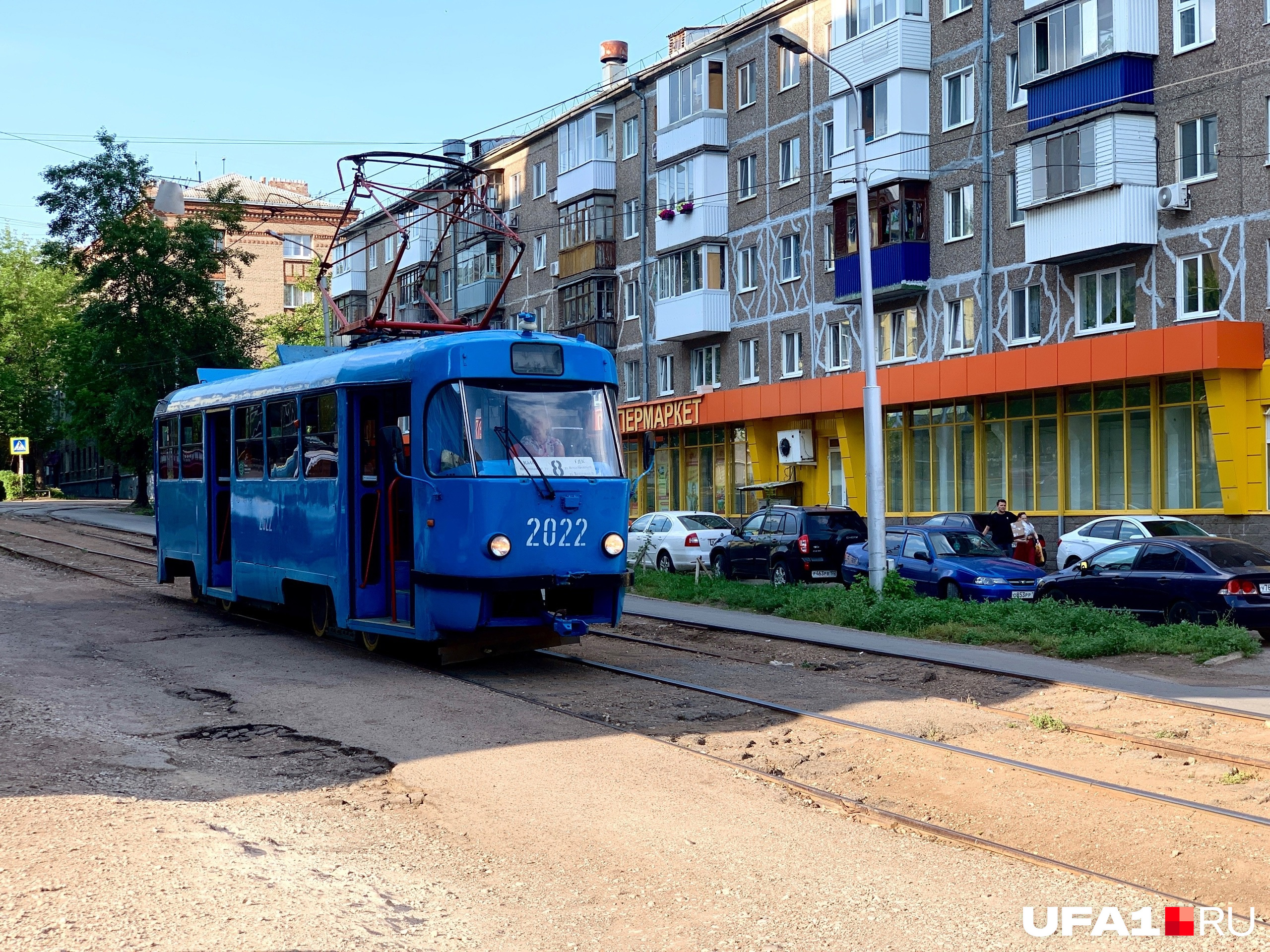 Пришедшие из Москвы трамваи ездят в Черниковке