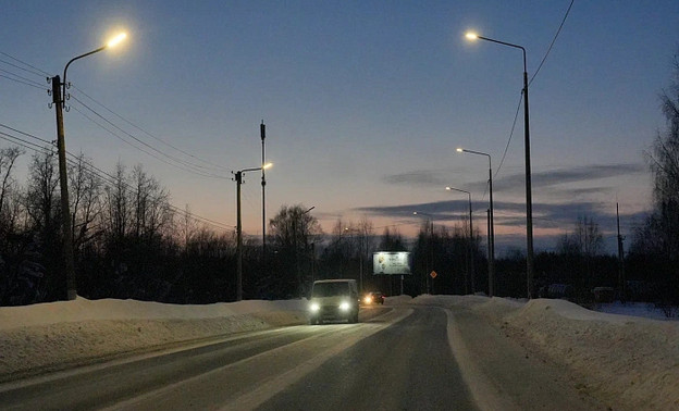 В деревне Трушковы в Слободском районе провели уличное освещение