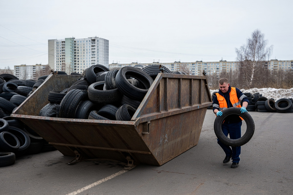 В пяти районах области работают пункты бесплатного приёма старых покрышек