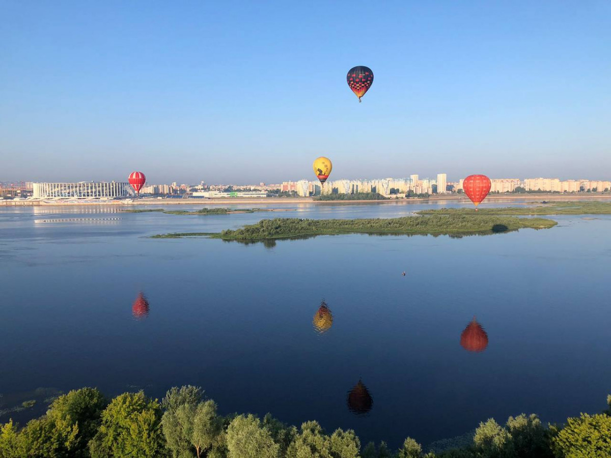 Воздушные шары в Нижнем Новгороде фестиваль 2022