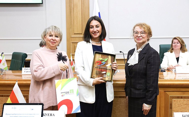 Награждение лидеров всероссийской акции «Добровольцы — детям»