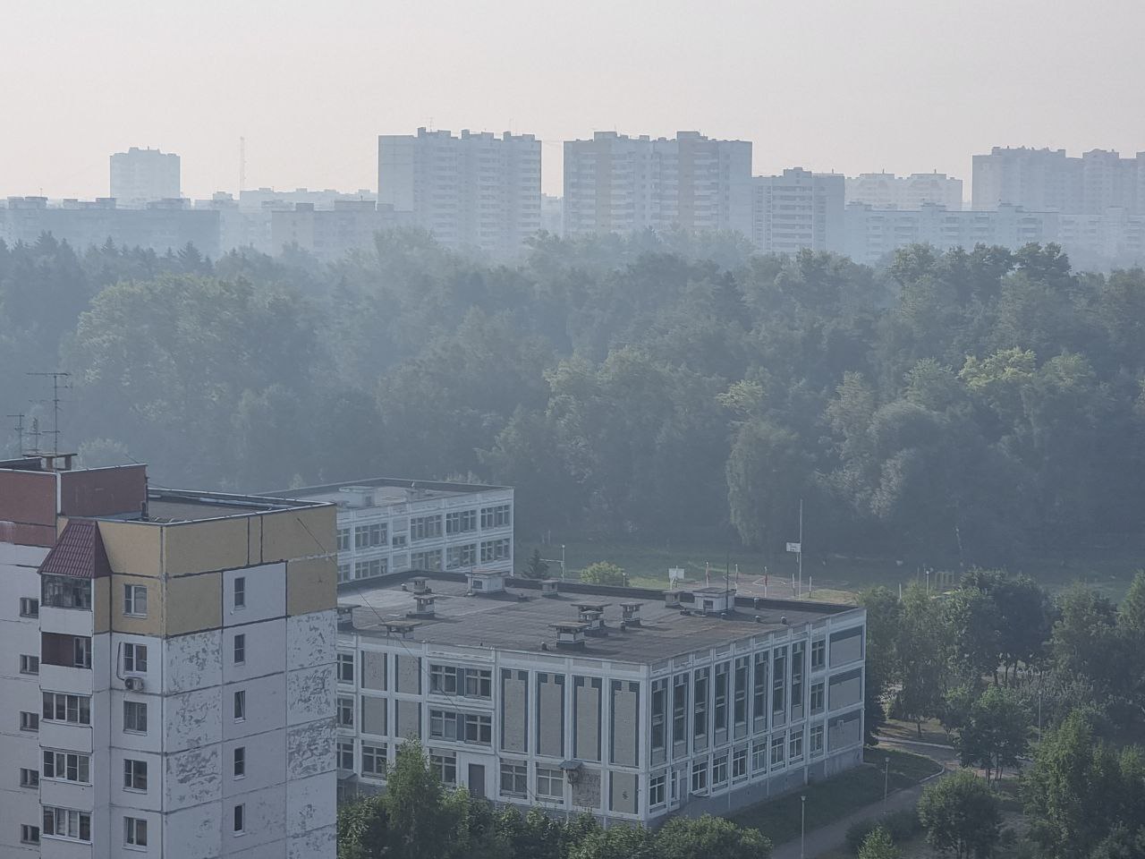 фото дым в москве