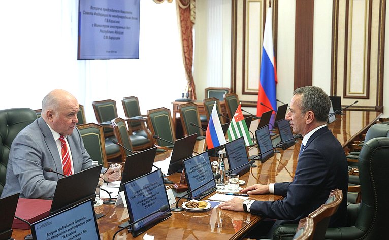 Встреча Григория Карасина с Министром иностранных дел Республики Абхазия