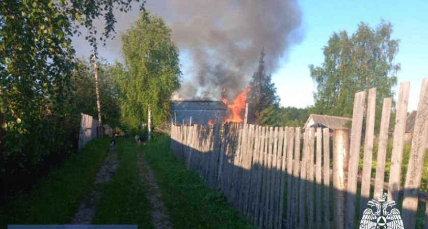 Один человек погиб при пожаре в дачном доме в Коми 