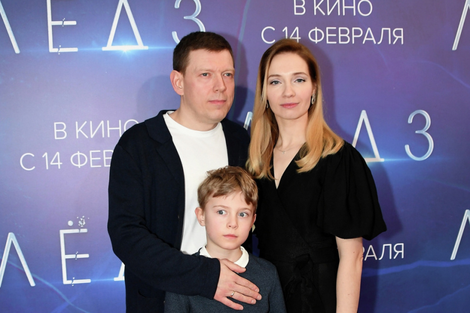 Сергей Лавыгин с женой Марией и сыном Андреем