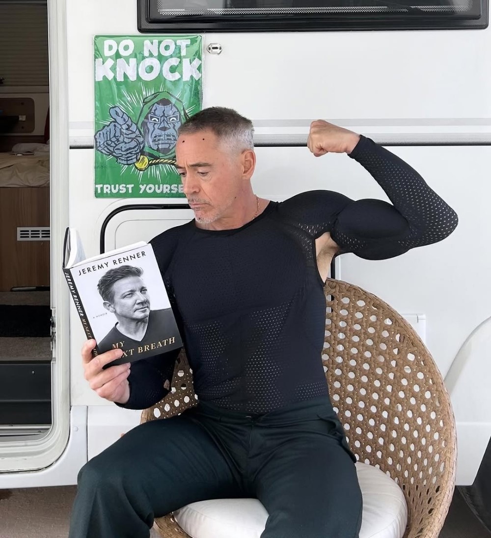 Кадр со съемок фильма «Мстители: Судный день» (2026) / Фото: соцсети Роберта Дауни-младшего