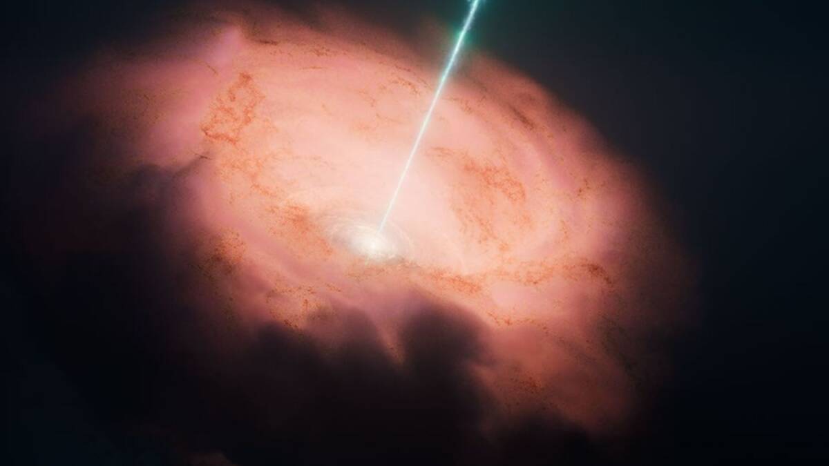 a conceptual image depicting the core of the circinus galaxy14