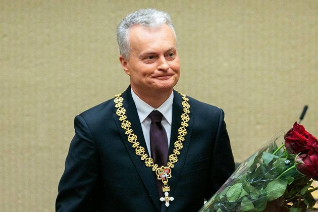 Гитанас Науседа во время церемонии инаугурации в литовском Сейме, 2019 год