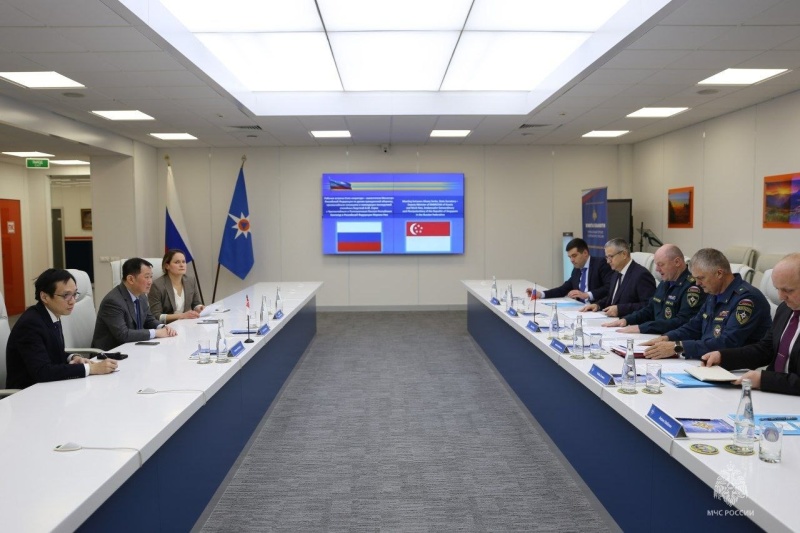 В МЧС России состоялась рабочая встреча с делегацией Республики Сингапур