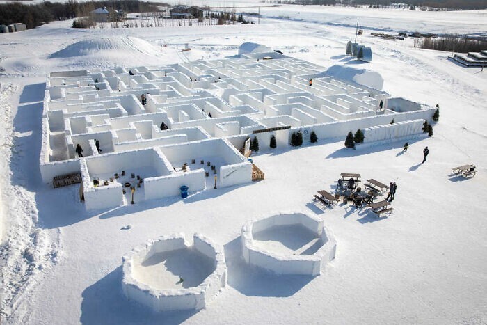32. Самый большой в мире снежный лабиринт. Манитоба, Канада