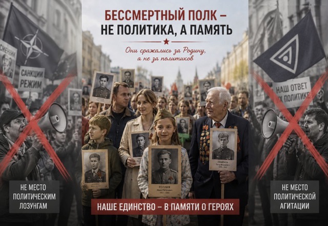 ОБРАЩЕНИЕ К РУССКОЯЗЫЧНОЙ ДИАСПОРЕ ФРАНЦИИ В СВЯЗИ С СИТУАЦИЕЙ ВОКРУГ ШЕСТВИЯ «БЕССМЕРТНЫЙ ПОЛК»