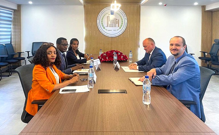 В ходе визита Алексей Кондратенко провел встречу с членами Совета Федерации Демократической Республики Эфиопии