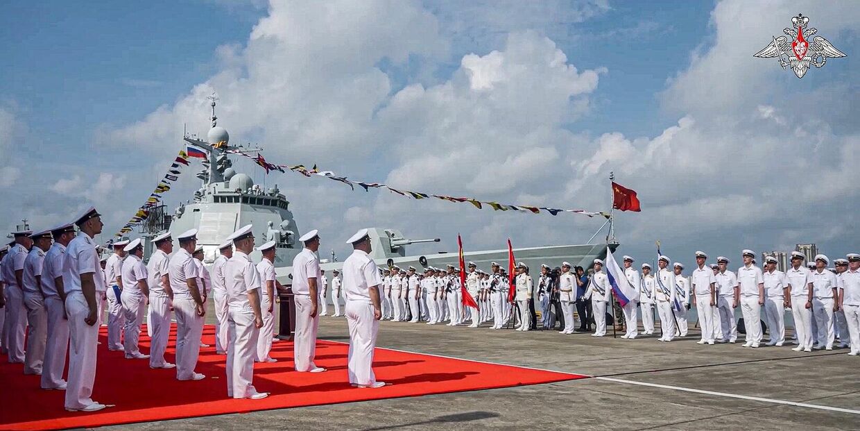 Военные учения России и Китая Морское взаимодействие