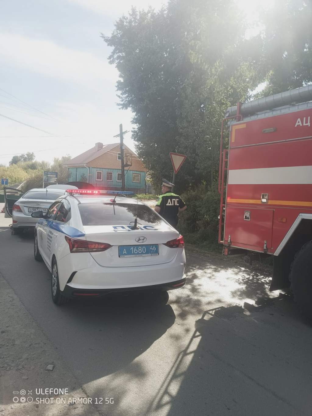 В Обоянском районе пожарным провели учения по ликвидации последствий ДТП