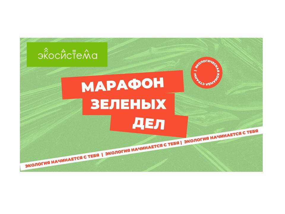 Стартовала Всероссийская экологическая акция «Марафон зеленых дел»