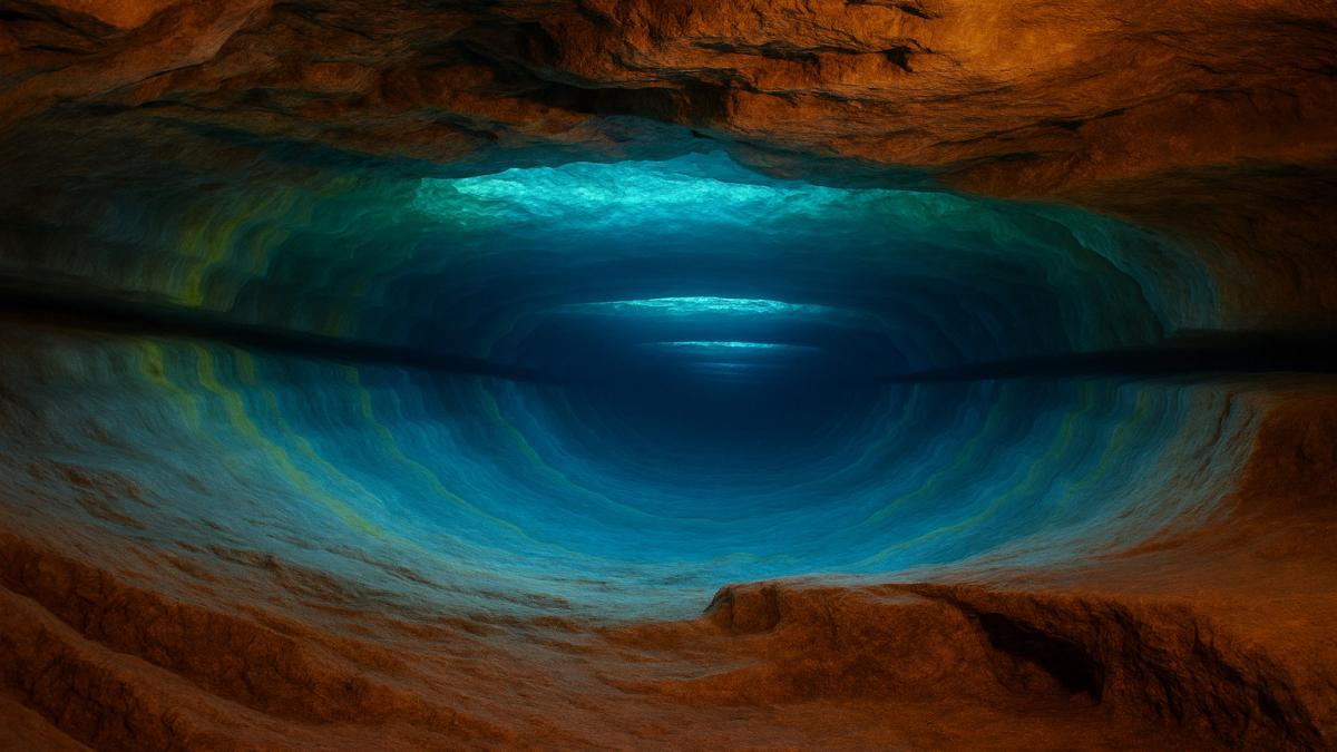 Подземное озеро в пещере