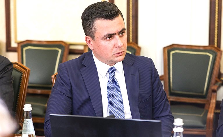 Встреча сенаторов РФ с депутатом Великого национального собрания Турции, председателем группы дружбы с Россией Великого национального собрания Турции Муратом Байбатуром