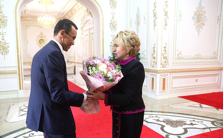 Встреча Председателя Совета Федерации Валентины Матвиенко с Председателем Сената Парламента Республики Казахстан Мауленом Ашимбаевым