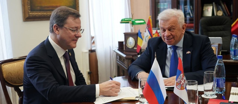 Губернатор Самарской области Азаров провел встречу с послом Республики Сербия