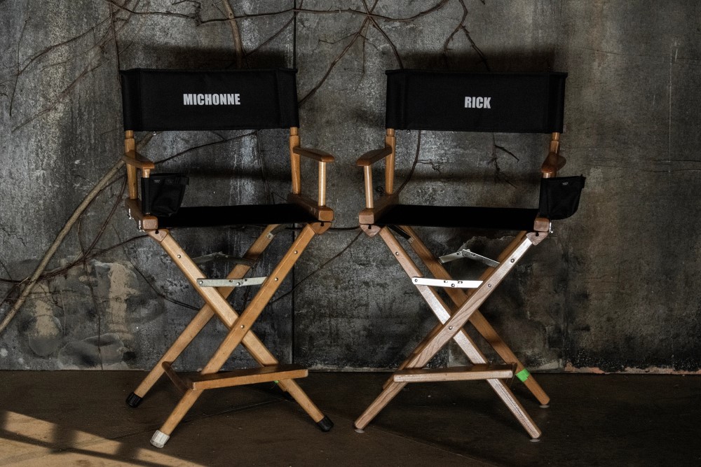 Кадр со съемок сериала «Рик и Мишонн» (2023)