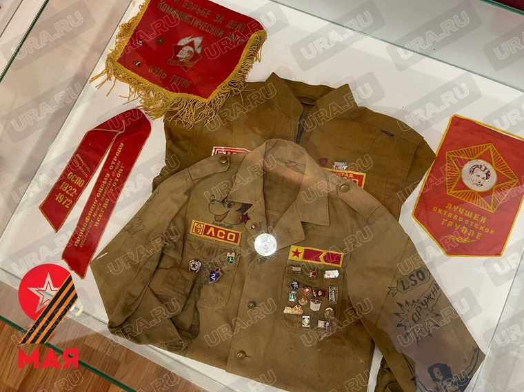 Экспозиция, посвященная Дню Победы, в Музее Природы и Человека в Ханты-Мансийске